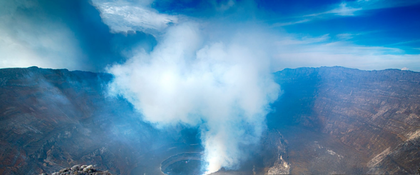 The Virunga Volcano, home for gorillas, wildlife, vegetation and scenic landscape